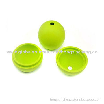 G-2014 Silicone Ball-shaped Ice Cube Trays, 6.0cm Inner Diameter, 7.0cm Height